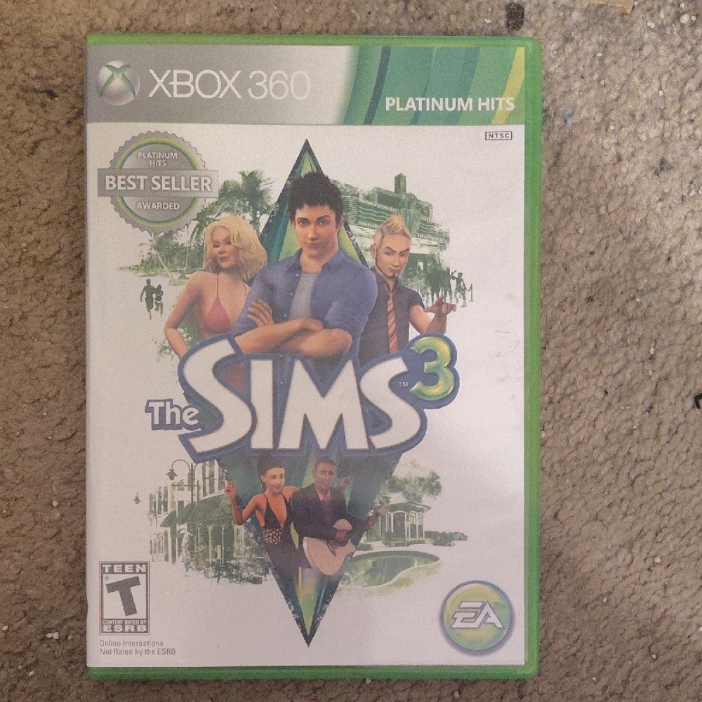 The Sims 3 for Xbox 360 - Green EA Case